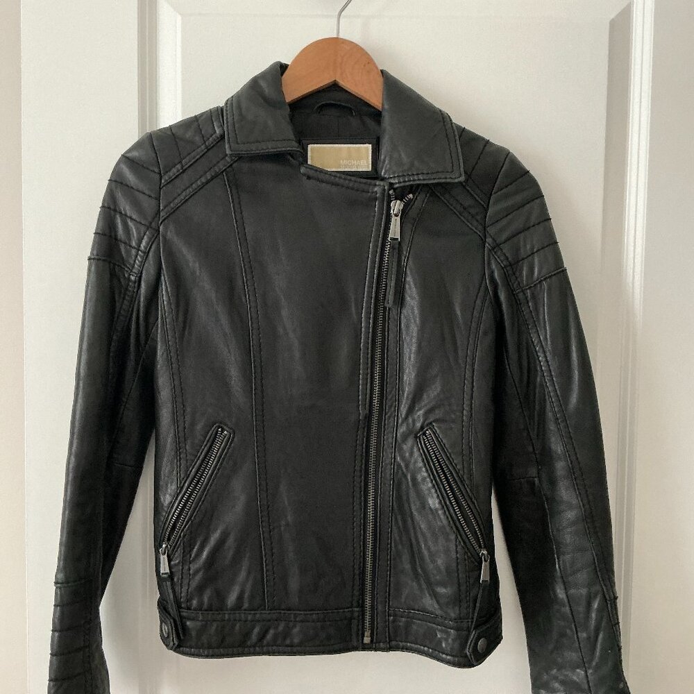 Michael Kors Leather Jackent- Women's XS